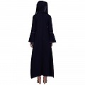 Casual A-line abaya with bell sleeves- Navy Blue Casual A-line abaya with bell sleeves- Navy Blue